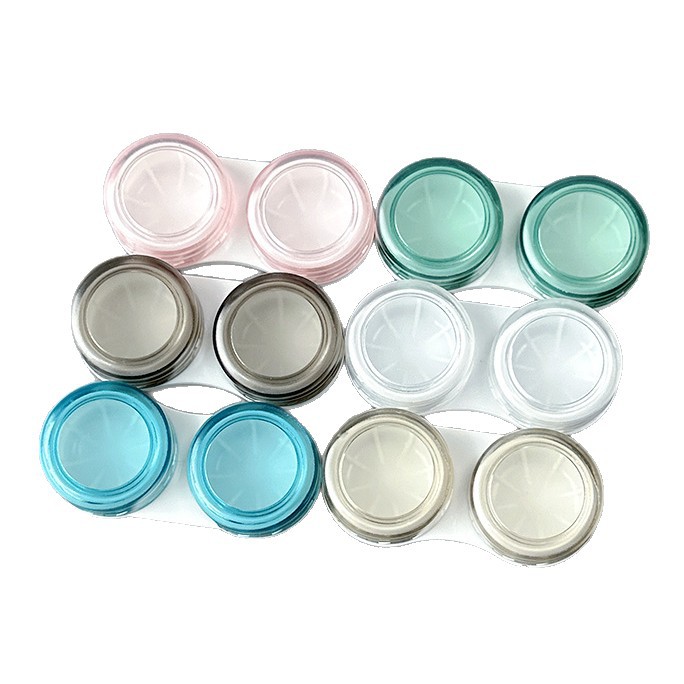 Estuche Mini para Lentes de Contacto, Portátil, Diseño Simple, 1 Unidad, para Lentes de Color