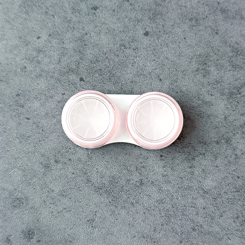 Estuche Mini para Lentes de Contacto, Portátil, Diseño Simple, 1 Unidad, para Lentes de Color