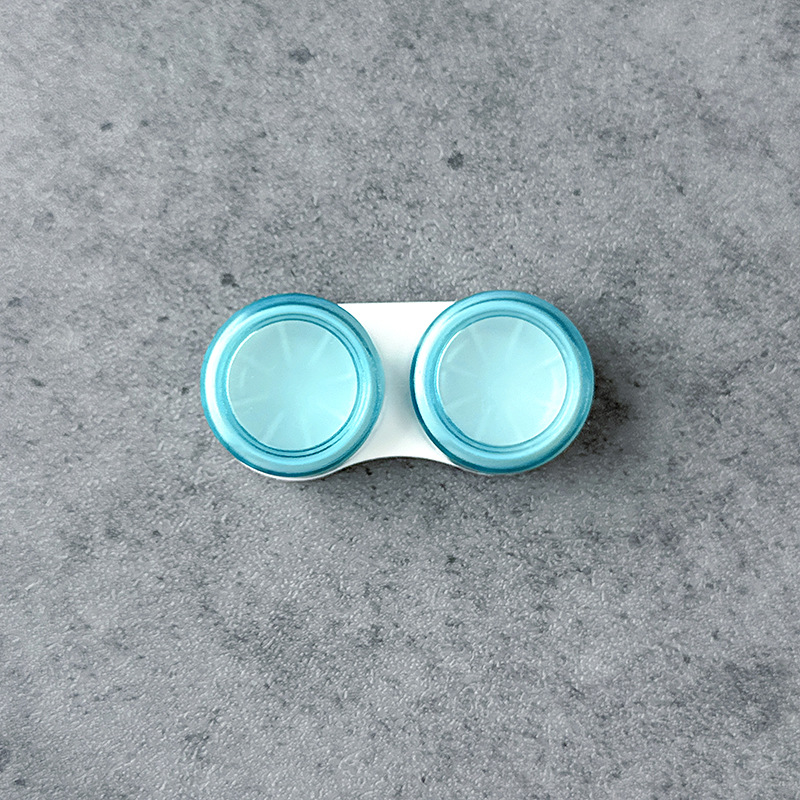 Estuche Mini para Lentes de Contacto, Portátil, Diseño Simple, 1 Unidad, para Lentes de Color