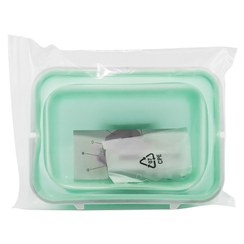 Contenedor de Silicona Plegable para Frutas y Verduras, Portátil